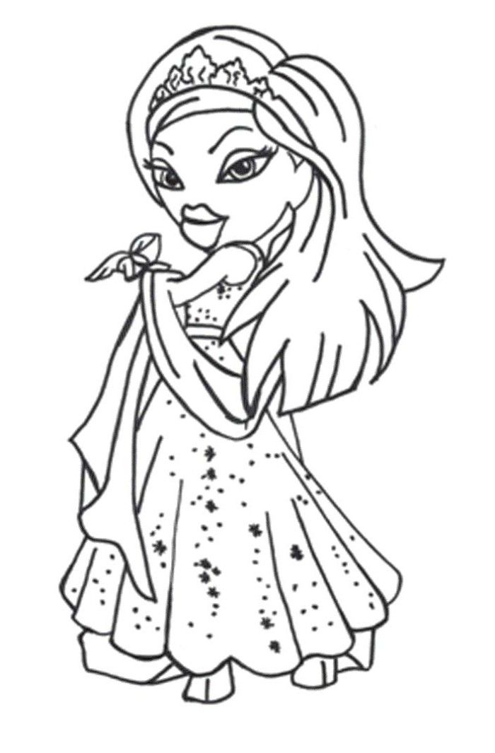 Bratz Jasmine Coloring Pages - Coloring Pages For All Ages