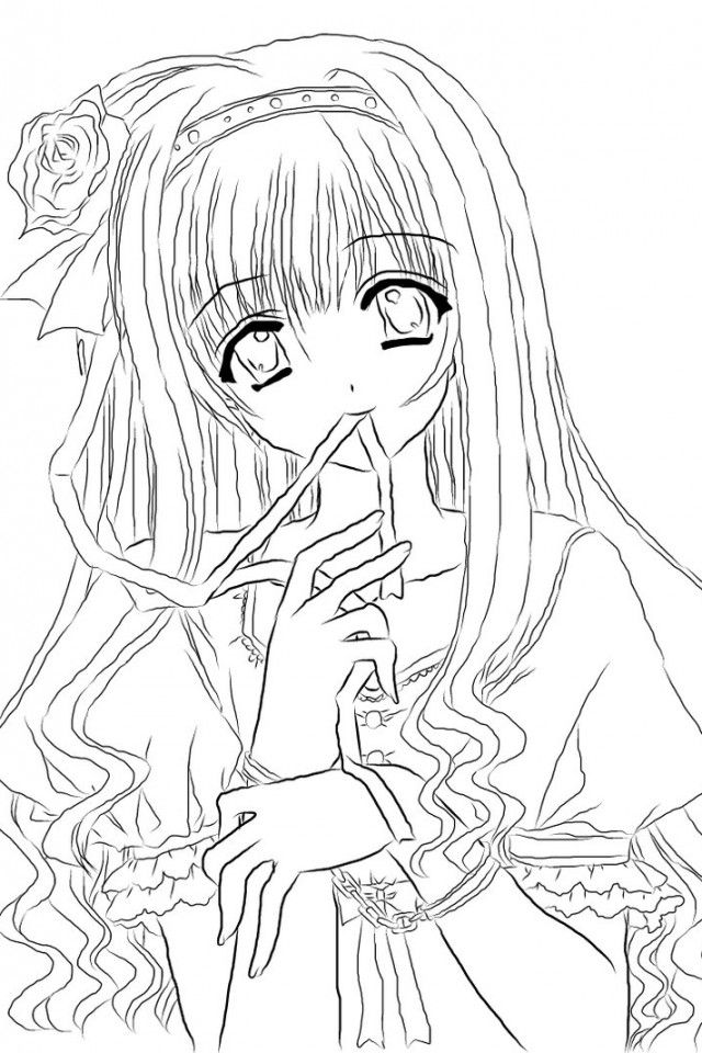 Free Printable Anime Coloring Pages   Coloring Home