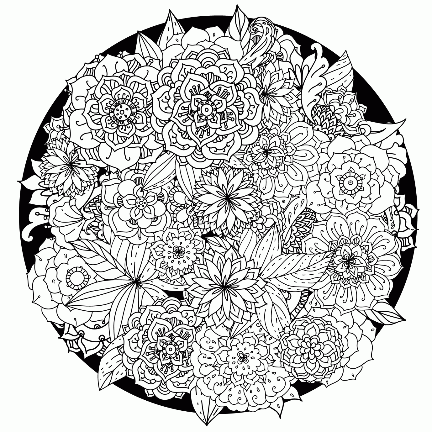 Buddhist Mandala Coloring Pages - Coloring Home