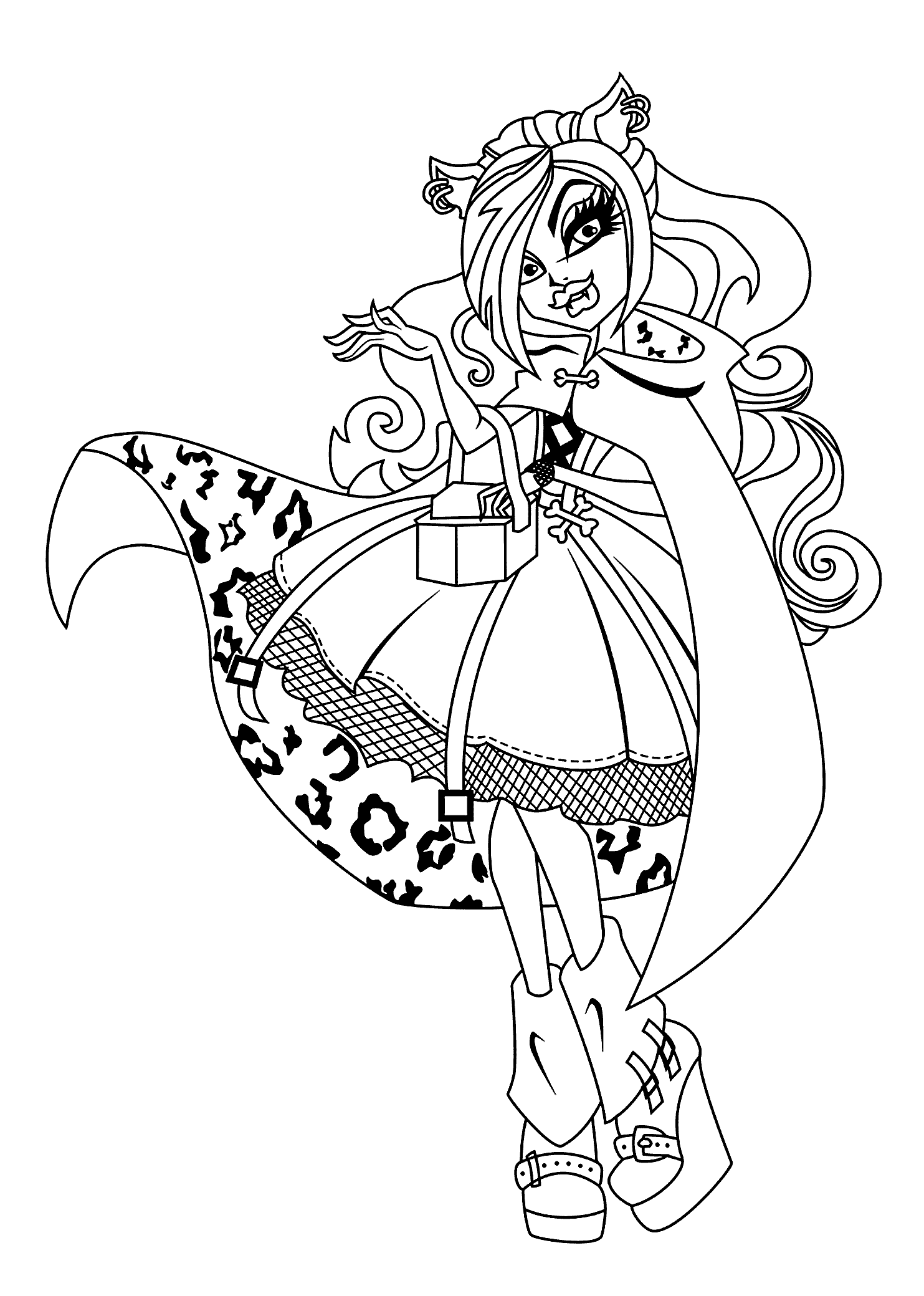 Monster High Anima Coloring Pages - Coloring Home