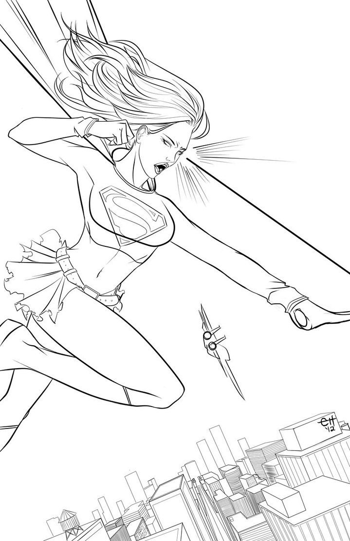 Supergirl - Laser by eHillustrations on DeviantArt