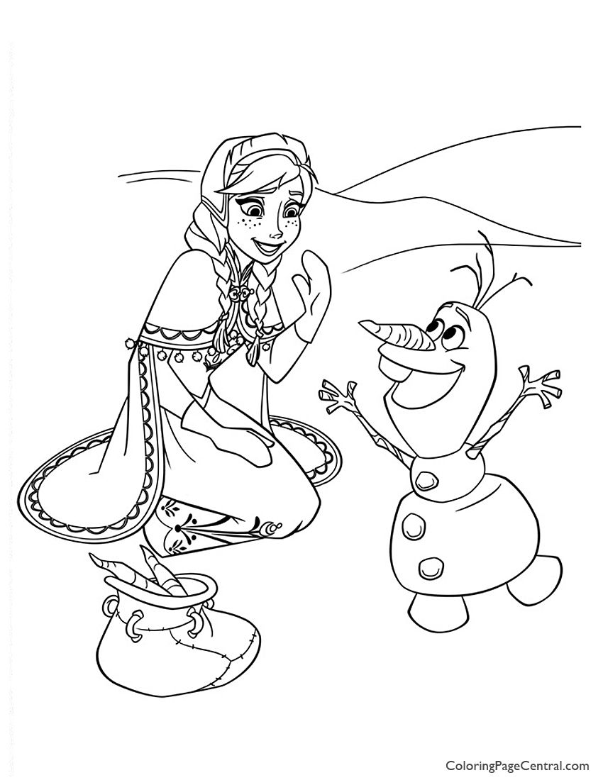 Frozen 13 Coloring Page | Coloring Page Central