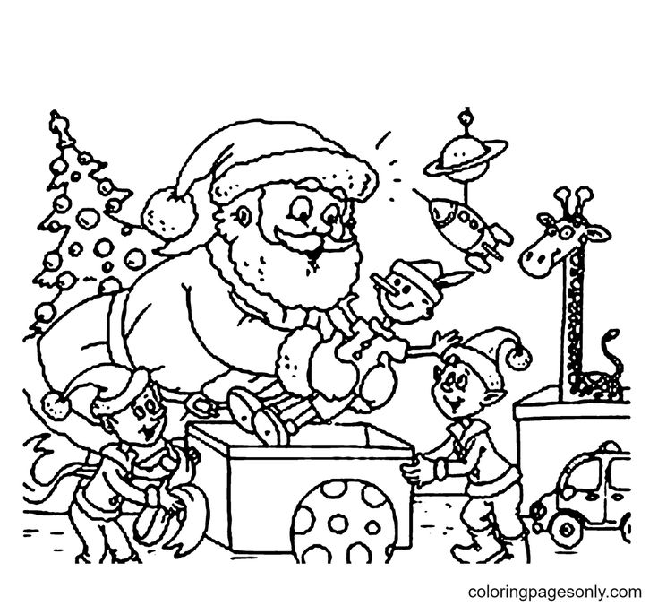 Elf Coloring Pages - Coloring Pages For ...