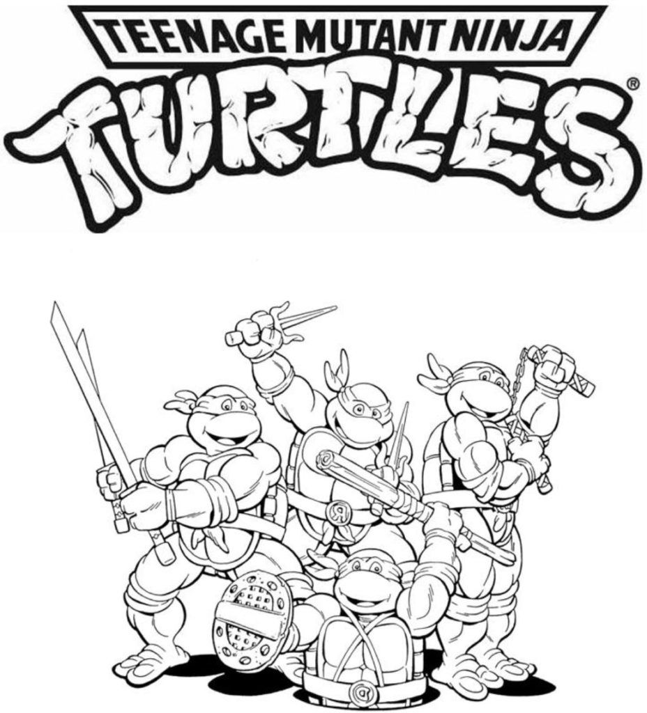 Free Printable Teenage Mutant Ninja Turtles Coloring Pages Coloring Home