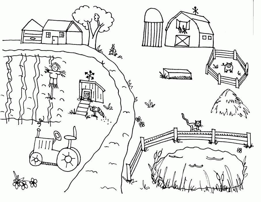 Farm Coloring Pages For Preschool - Coloring Home