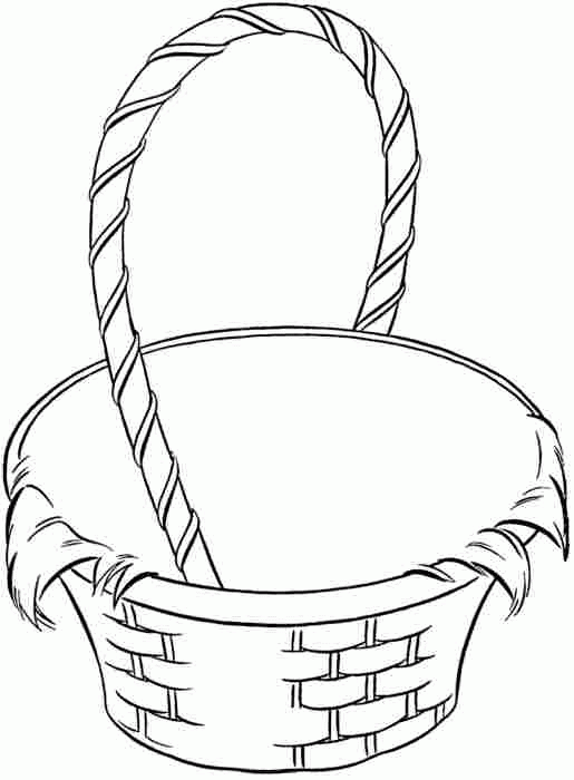 Empty Basket Coloring Page