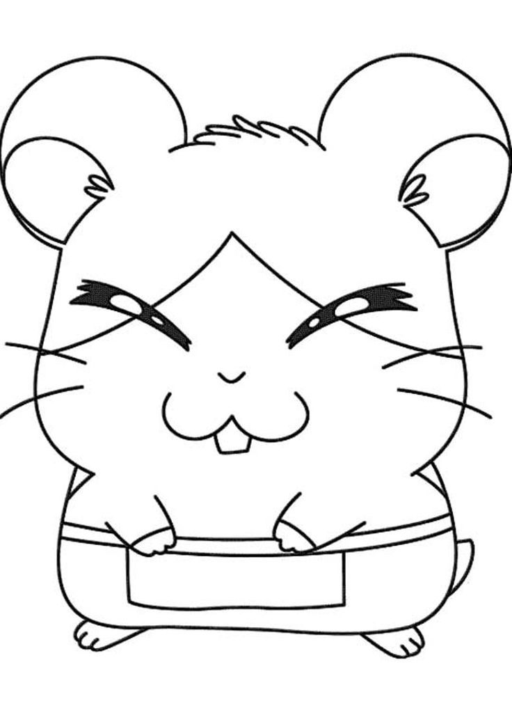 Hamtaro Howdy Smiled Shyly | Hamtaro Coloring Pages | Pinterest ...
