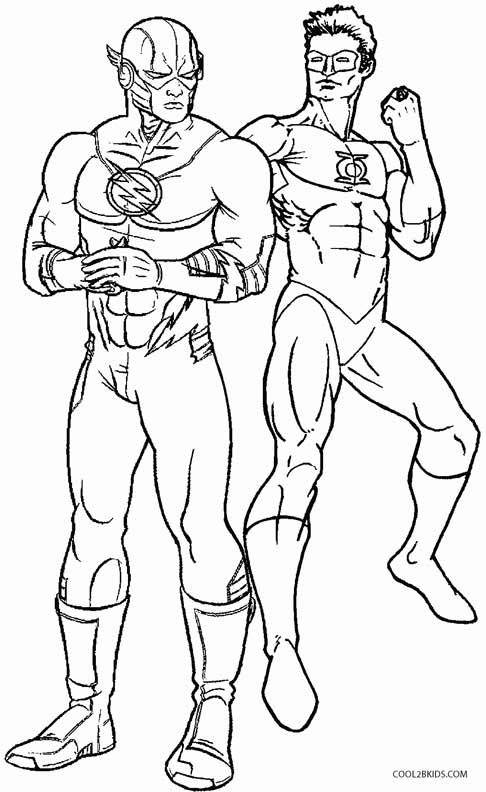 Kid Flash Coloring Pages - Coloring Home