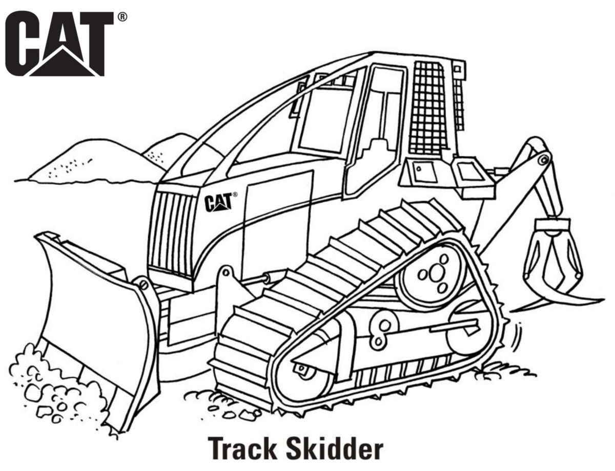 Backhoe Coloring Pages Printable