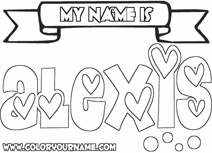 Coloring Pages Of Names - Pipress.net
