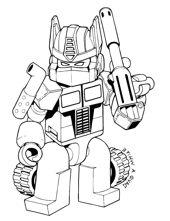 Easy Free Transformer 4 Coloring Pages - Free Coloring Sheets