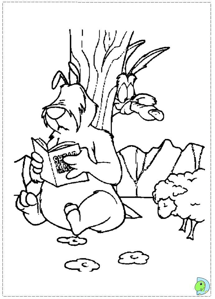 Wile e Coyote Coloring page- DinoKids.
