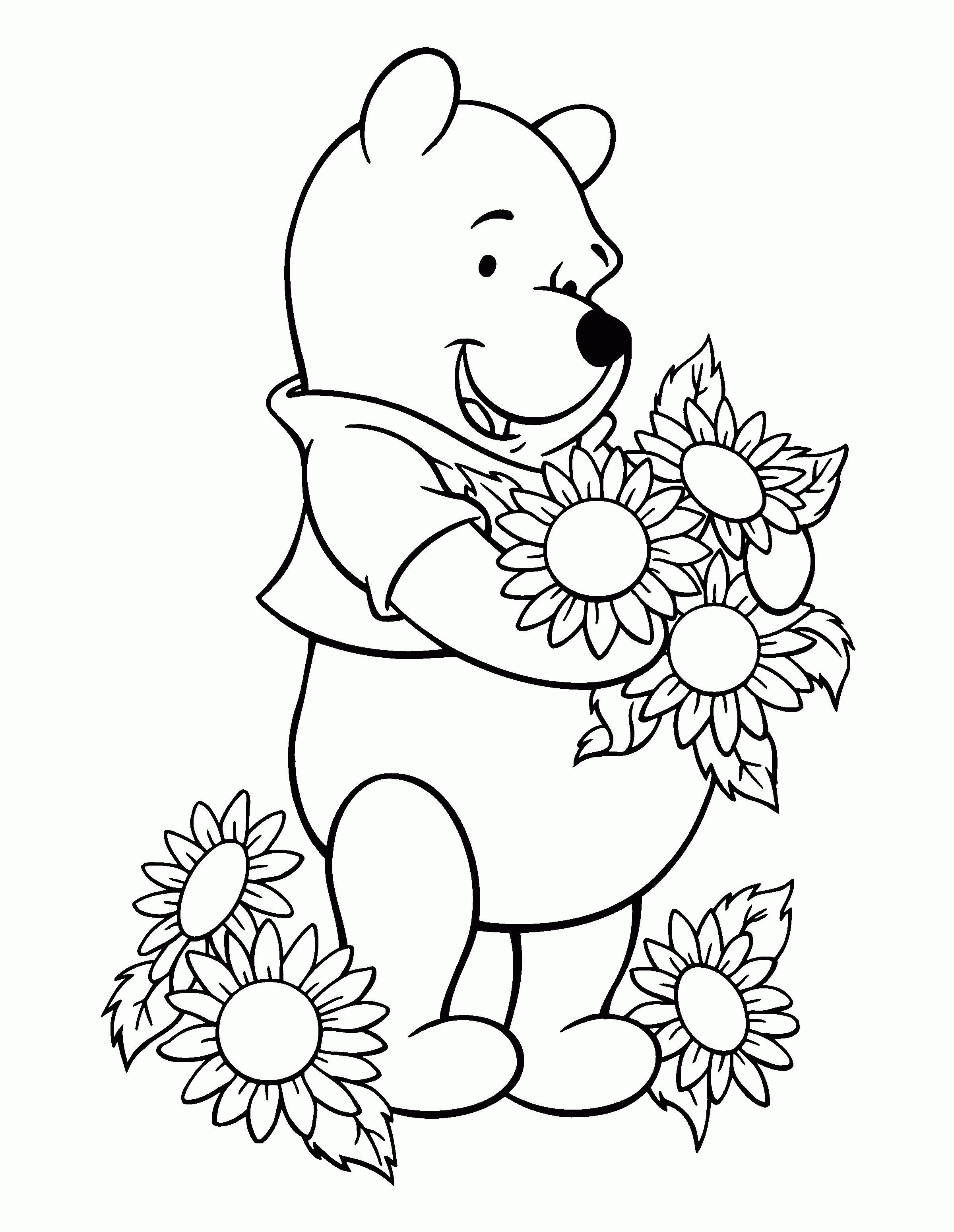 Coloring Pages Winnie The Pooh Classic Coloring Home