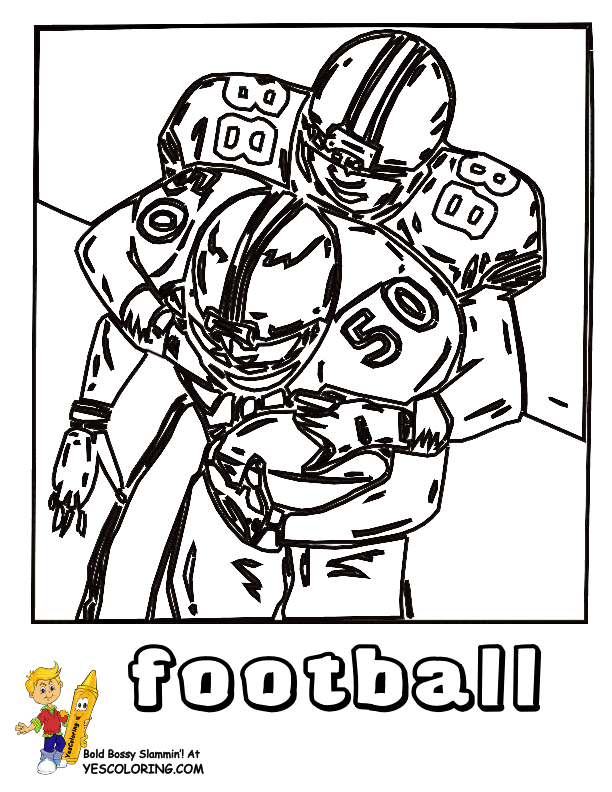 Football Game Coloring Pages - Coloring Home