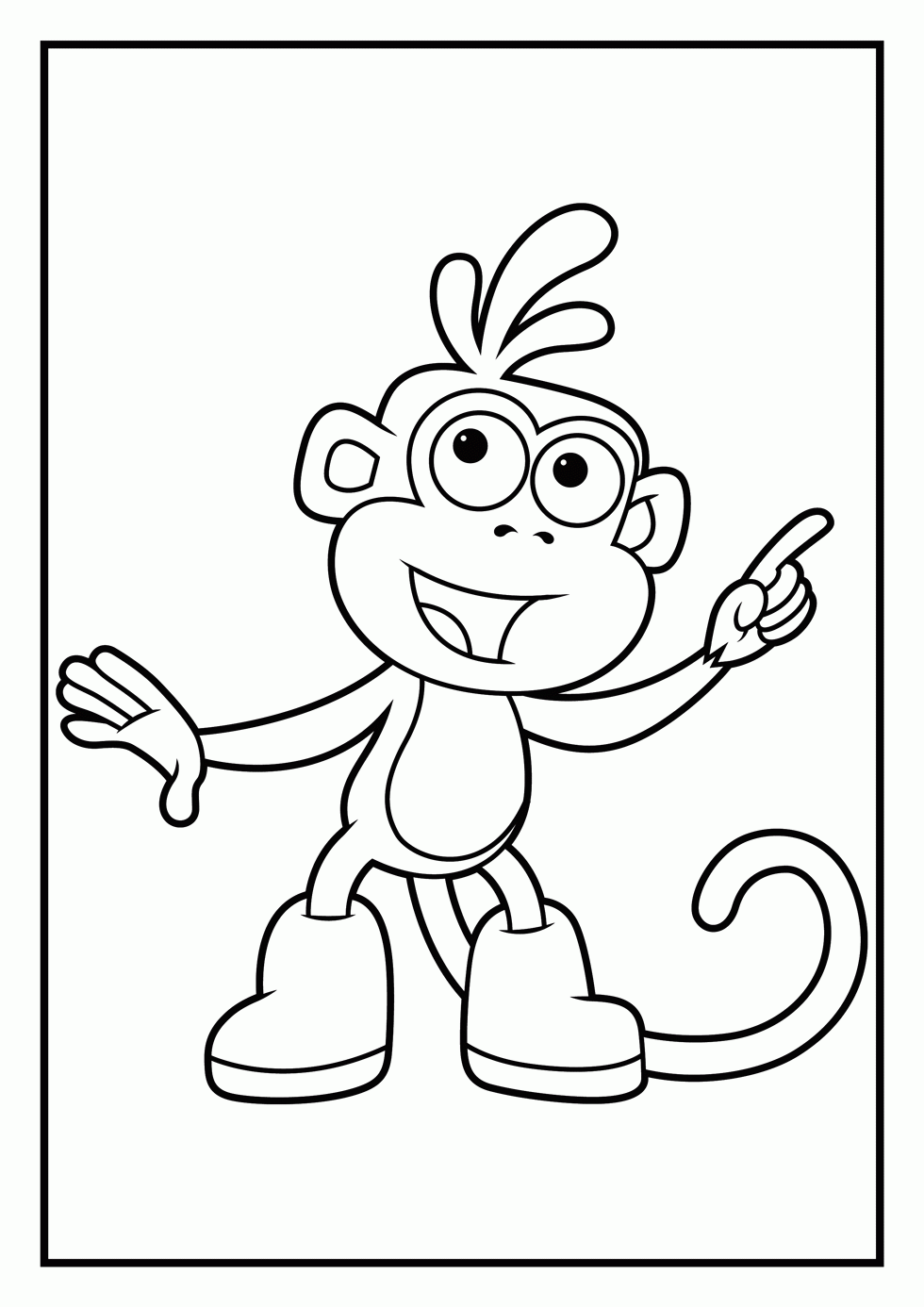 Dora and boots coloring pages to download and print for free
