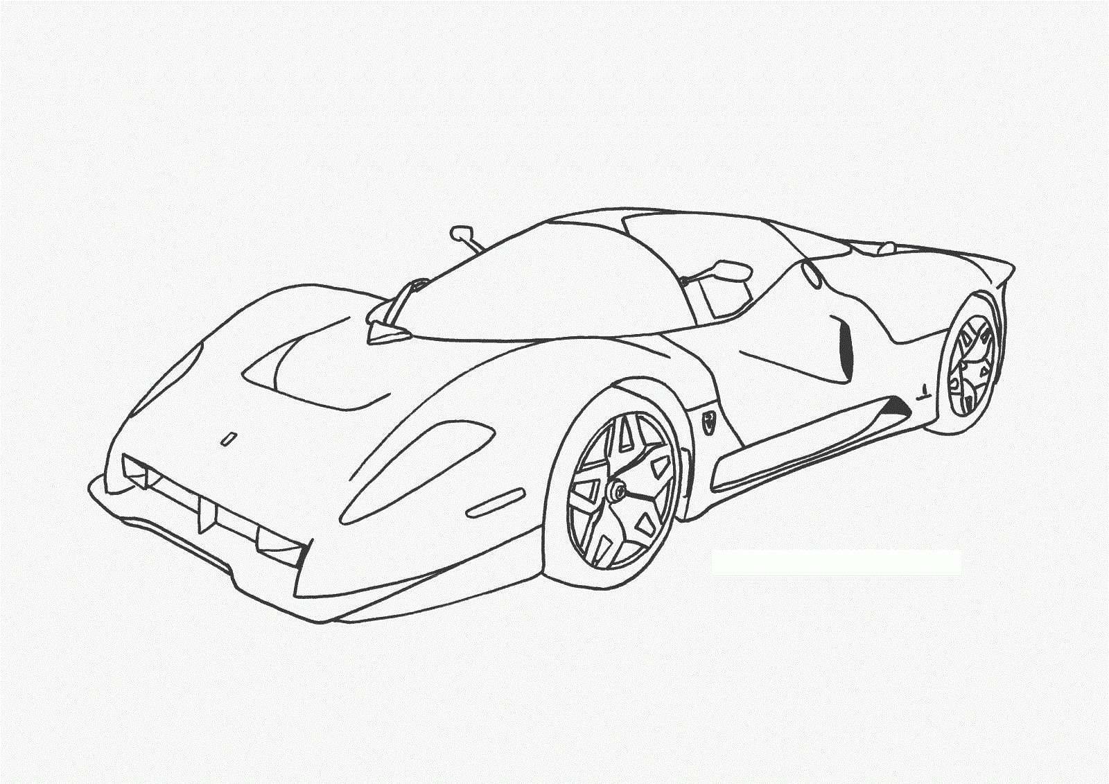 Printable Coloring Pages Of Sports Cars Coloring Home