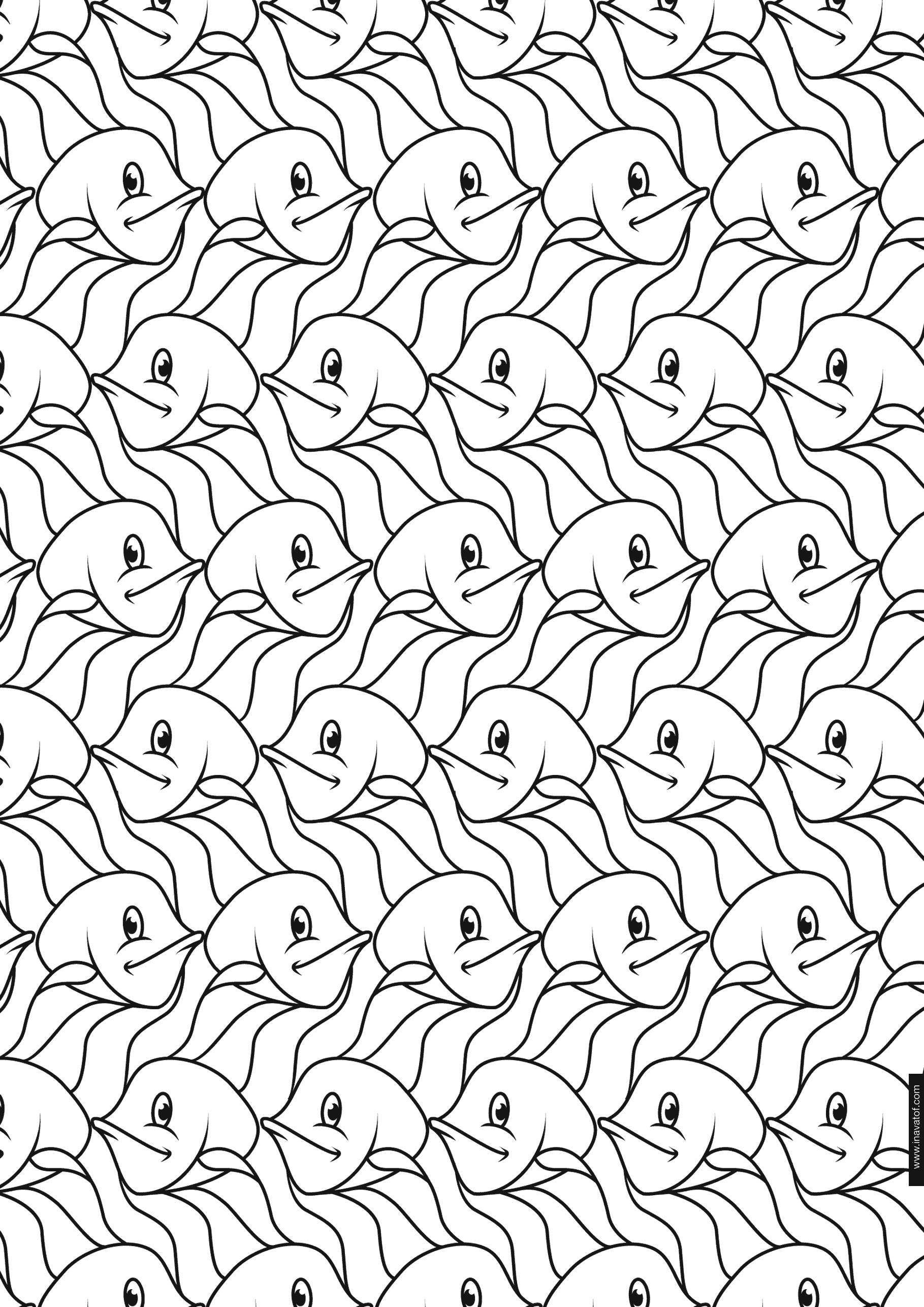 17 Free Pictures for: Tessellation Coloring Pages. Temoon.us