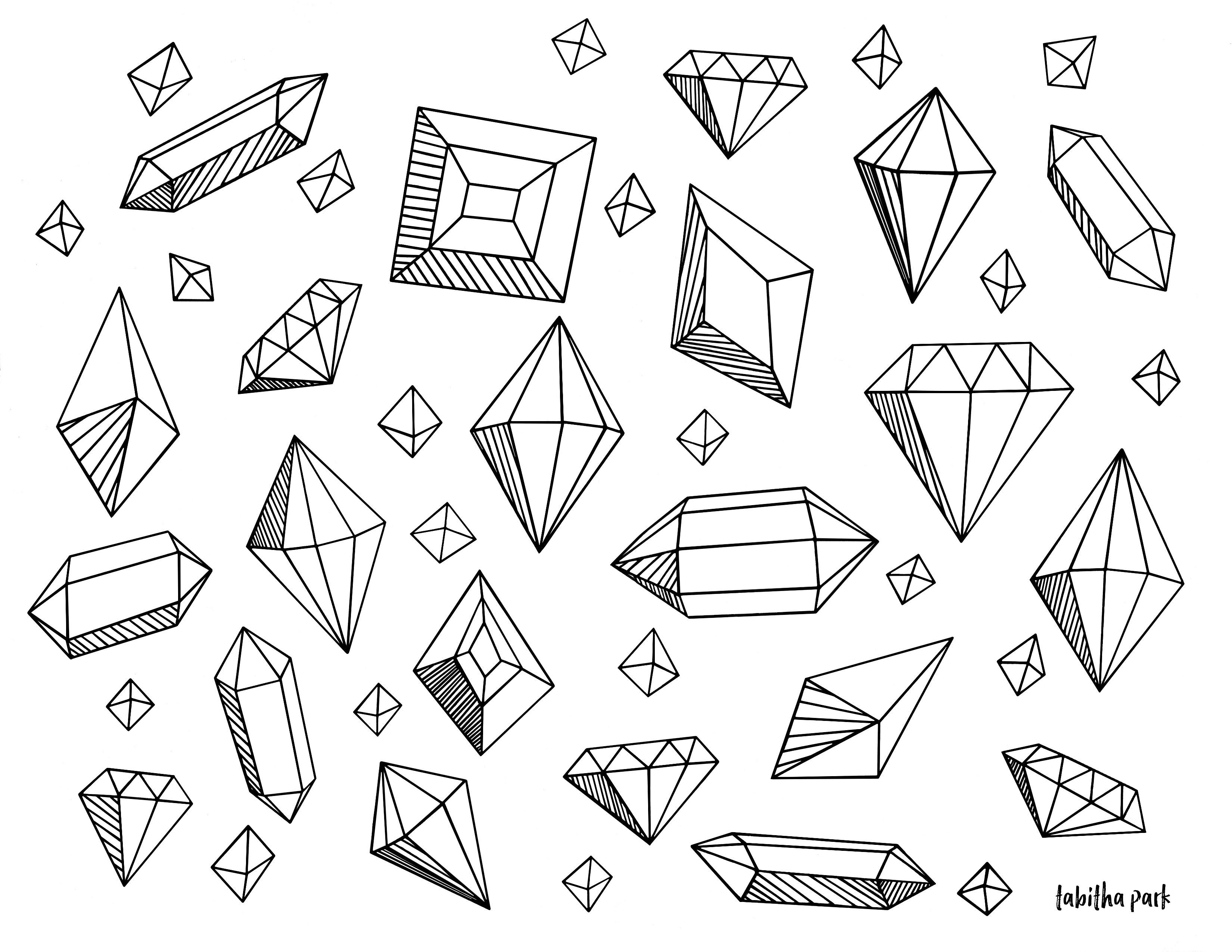 Gemstone Coloring Pages at GetDrawings | Free download