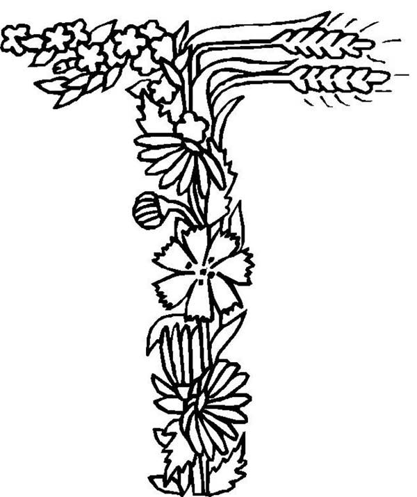 Coloring Pages Letter T - Coloring