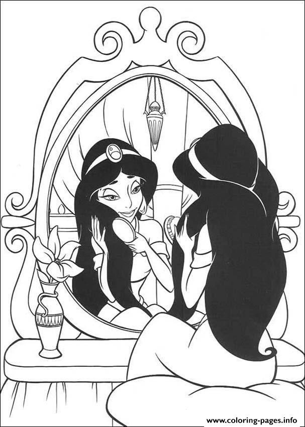 Print jasmine in front of the mirror disney princess s65ff ...