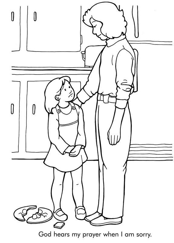 I'm Sorry Coloring Page