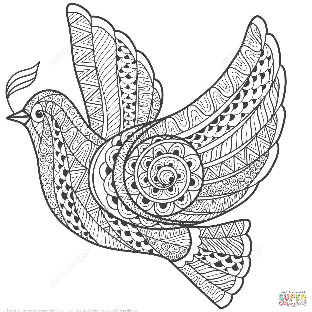 Zentangle Coloring Pages - Coloring Home