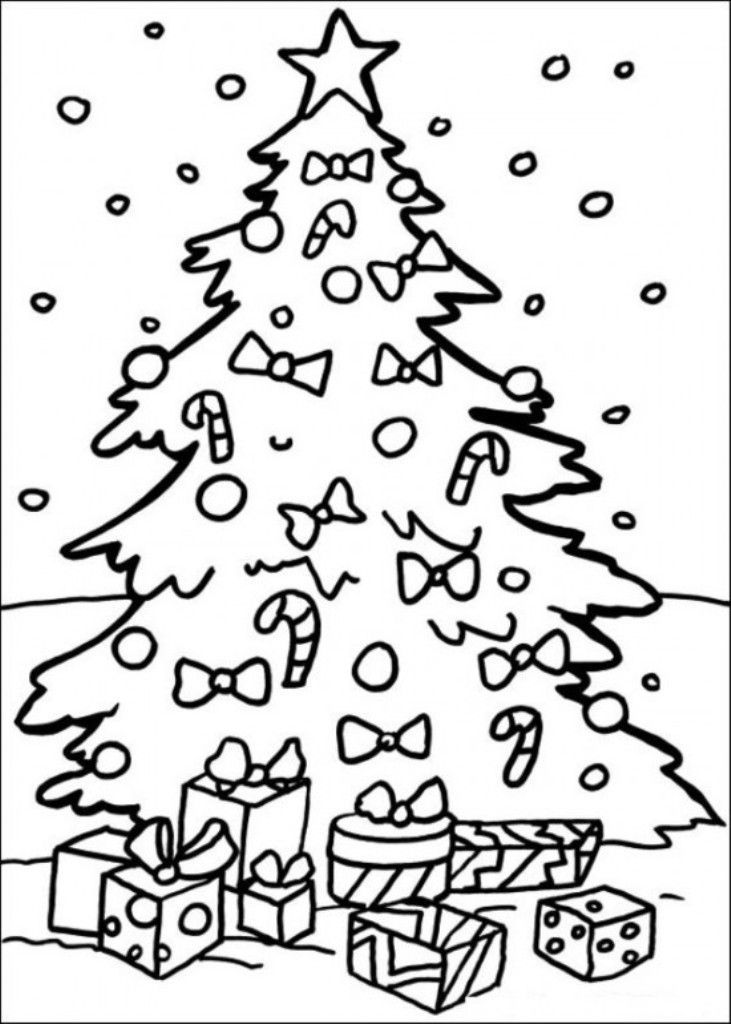 Free Coloring Pages For Christmas Tree | Christmas Coloring pages ...