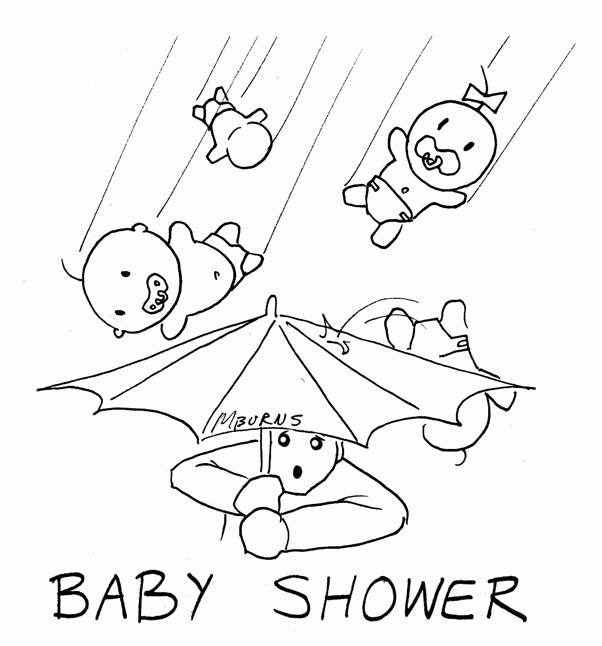 Shower Coloring Page - Coloring Pages for Kids and for Adults