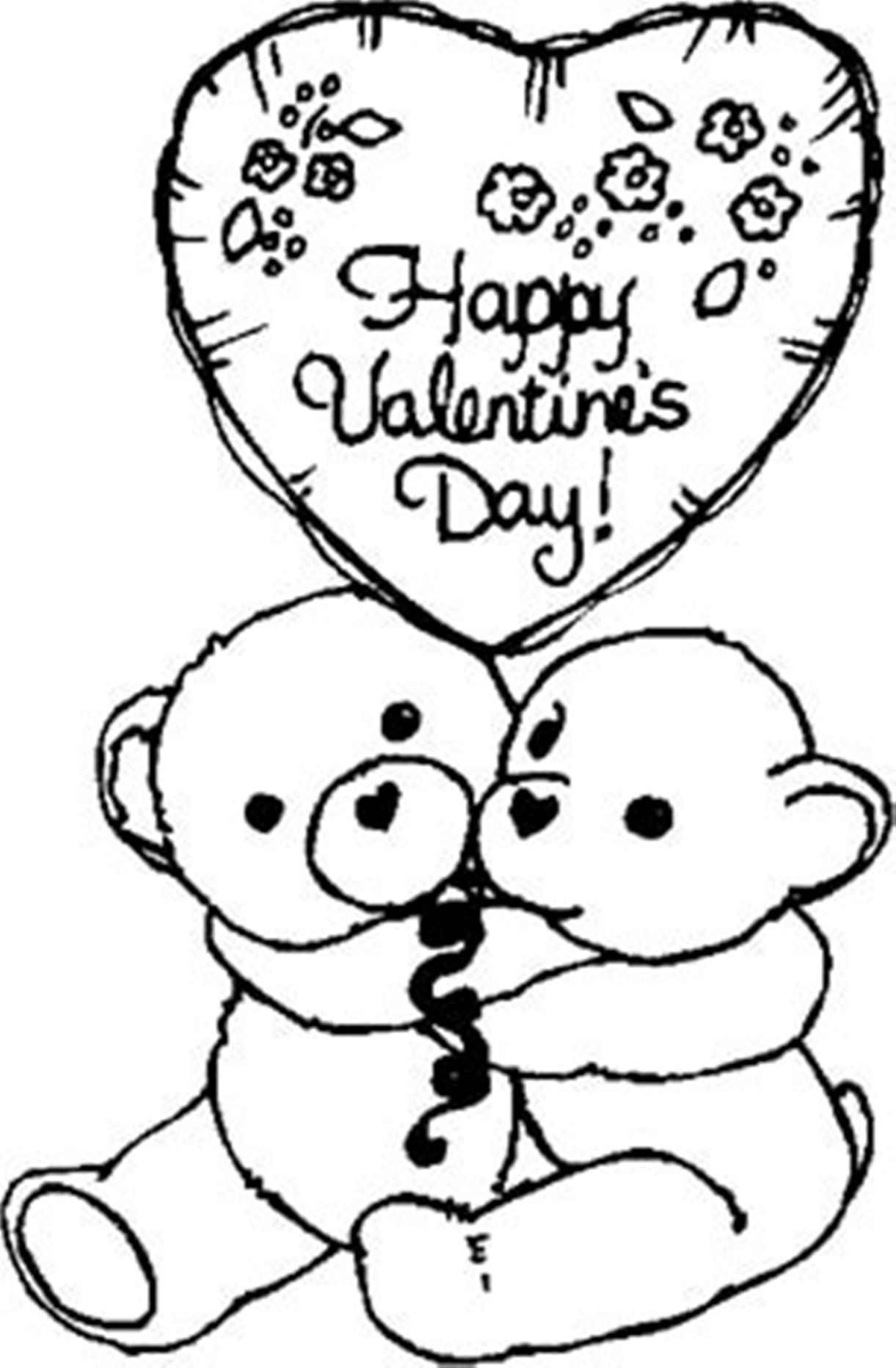 Printable Happy Valentines Coloring Pages   Coloring Home
