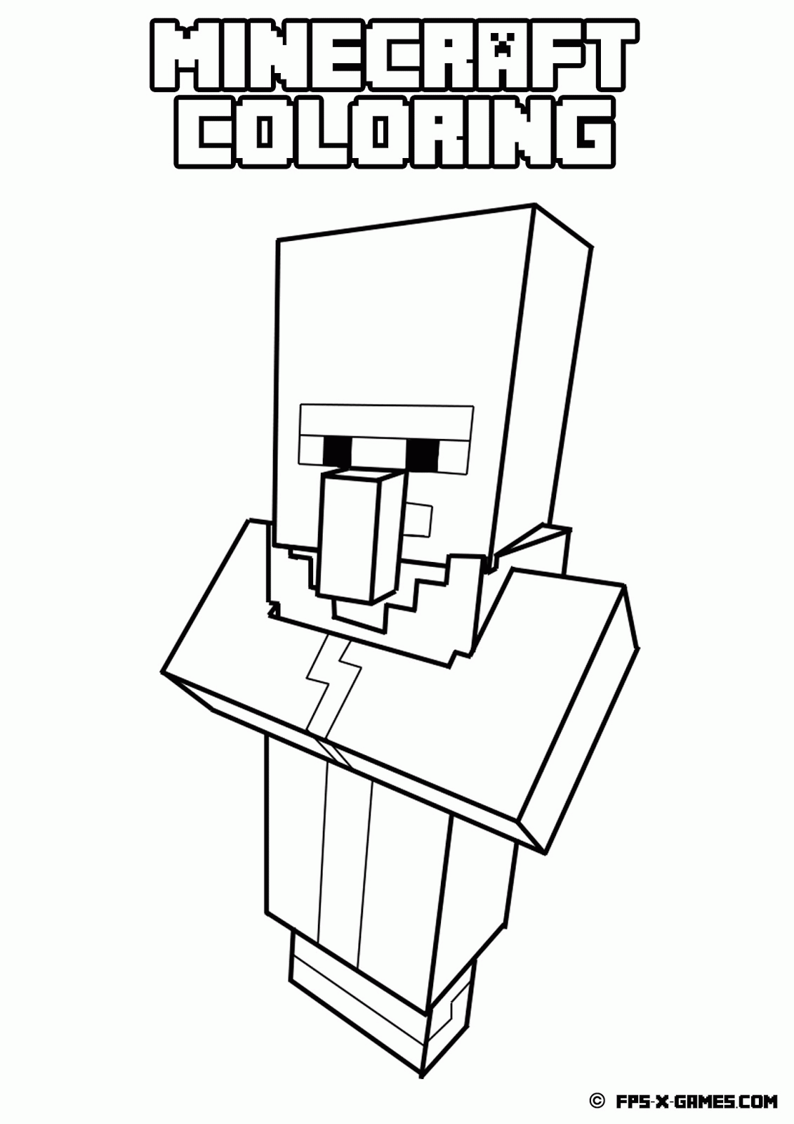 Minecraft Coloring Pages Pdf Coloring Home