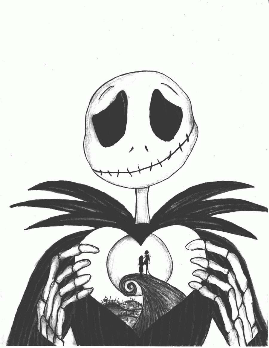 Free Nightmare Before Christmas Coloring Pages Printable Coloring Home