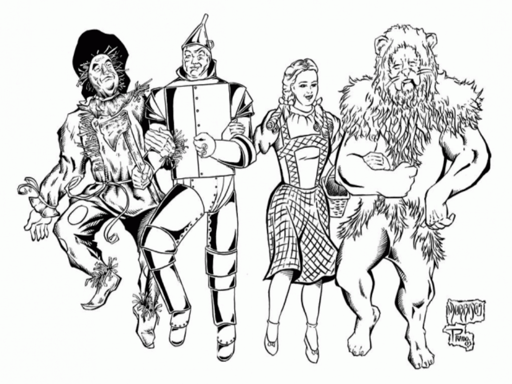 Wizard Of Oz Coloring Pages Free Coloring Home