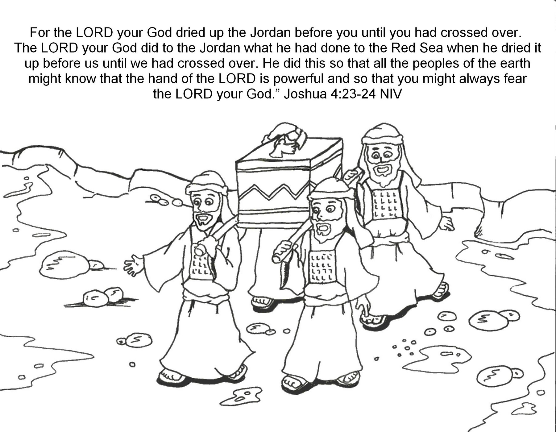 Ark Of The Covenant Coloring Page Coloring Home