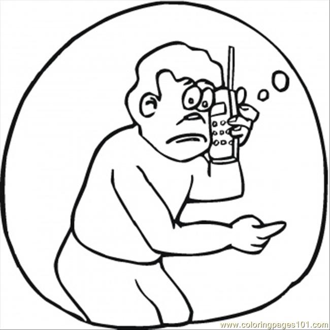 Cell Phone Coloring Page - Coloring Home