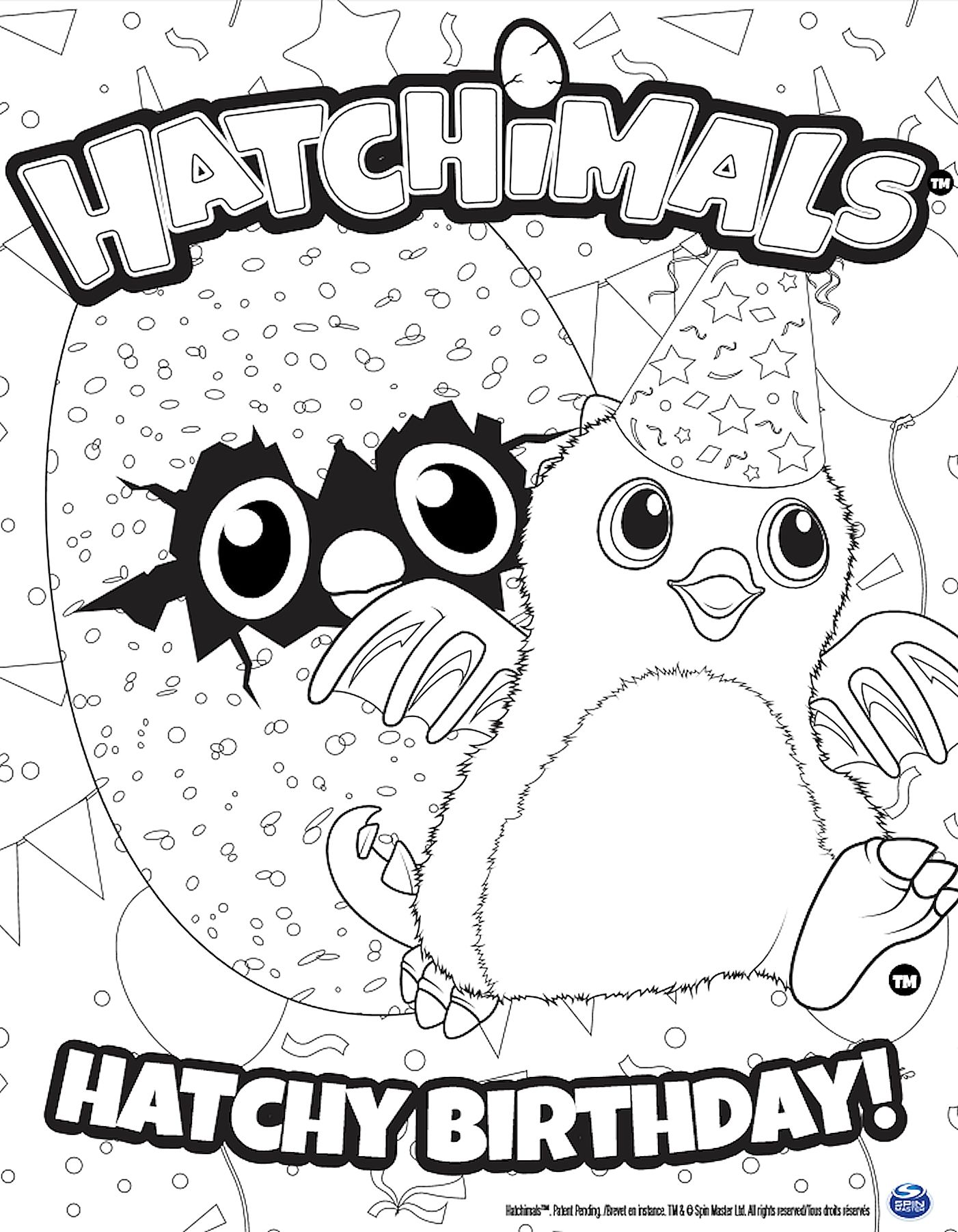 Hatchimals Coloring Page at GetDrawings | Free download