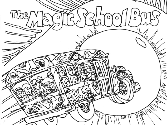 magic school bus coloring pages to print - photo #5