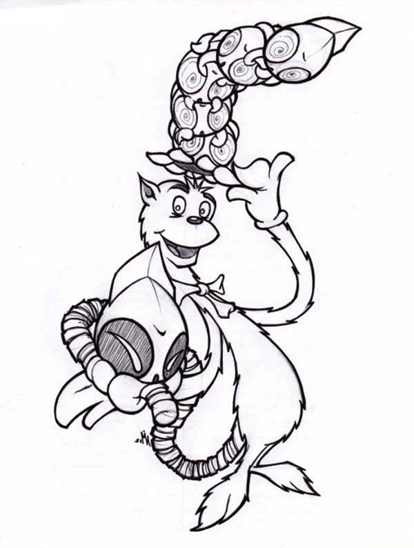 Picture of Dr Seuss the Cat in the Hat Coloring Page: Picture of ...