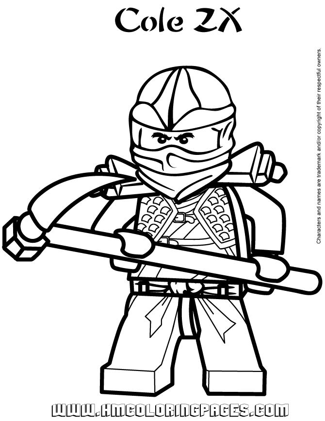 Ninjago Cole ZX Coloring Page | Free Printable Coloring Pages