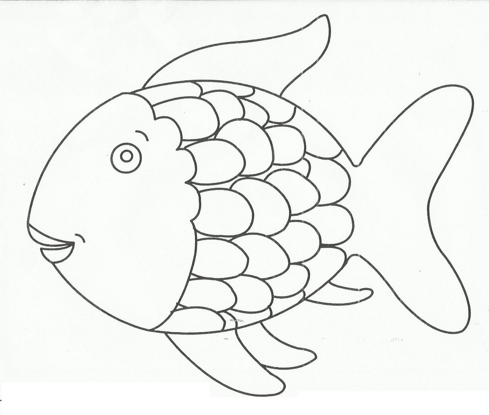 Fish With Scales Round Coloring Pages For Kids #cDc : Printable