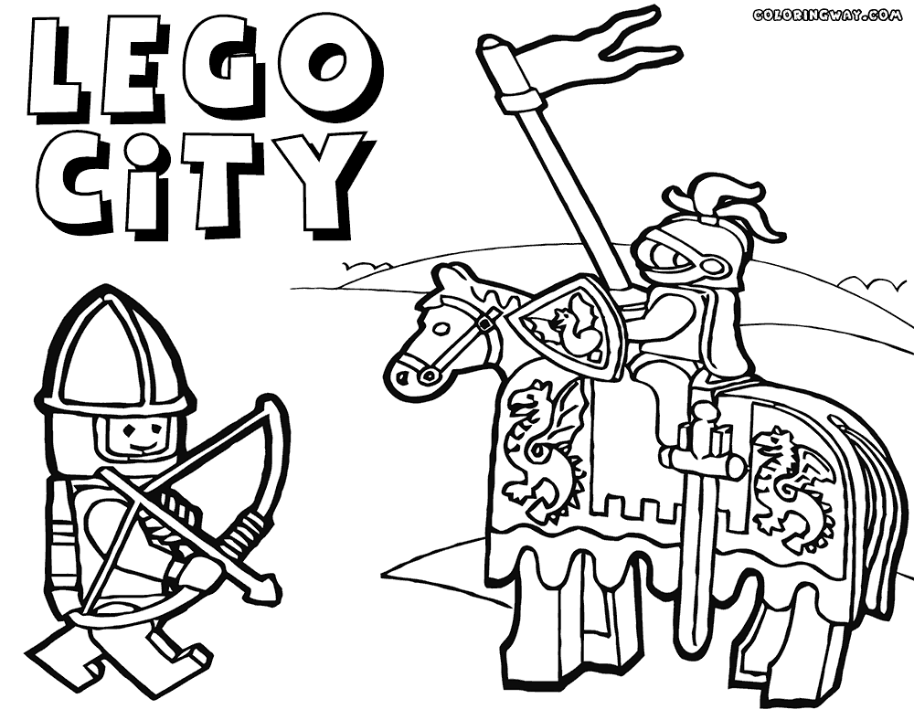 Lego Knight Coloring Pages - Coloring Home