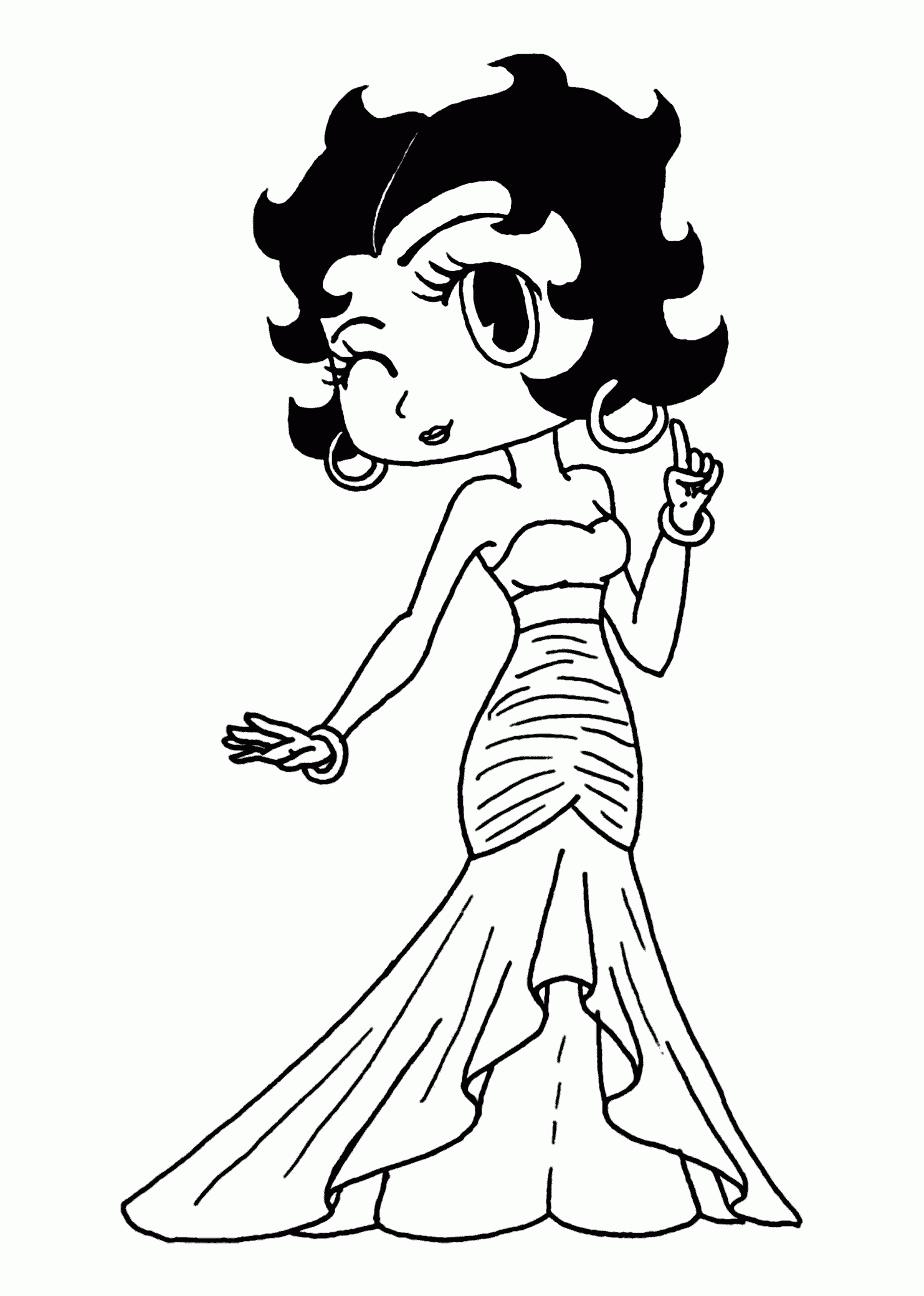 Personalized Free Printable Betty Boop Coloring Pages For Kids ...