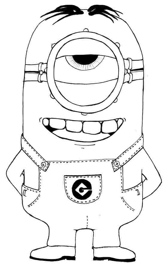 Free Printable Despicable Me Minion Coloring Pages Nice - Coloring ...