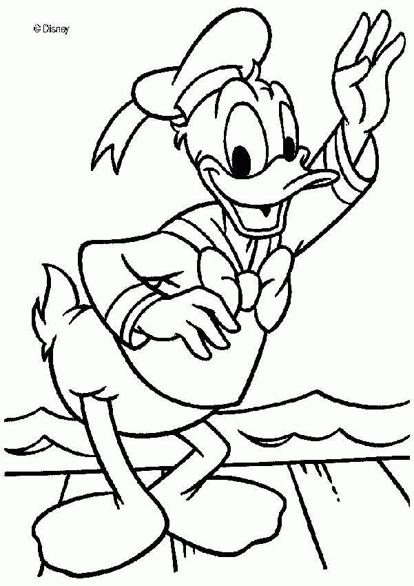 Donald Duck - Coloring Pages for Kids and for Adults
