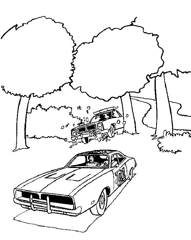 Dukes Of Hazzard Coloring Page