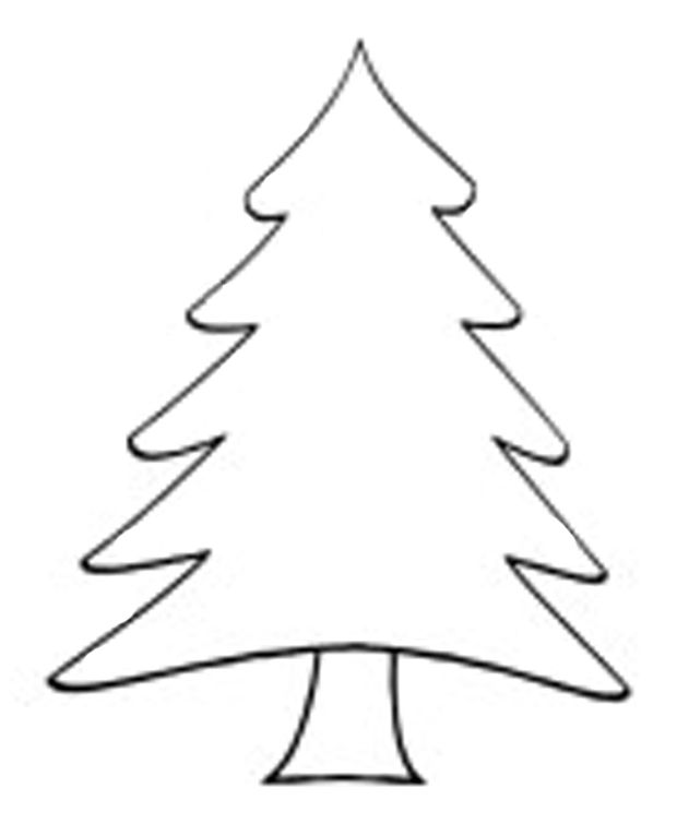 Christmas Tree Outline | animebgx