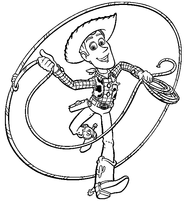 Cartoon Design: Woody and Friends Coloring Pages "Toy Story"