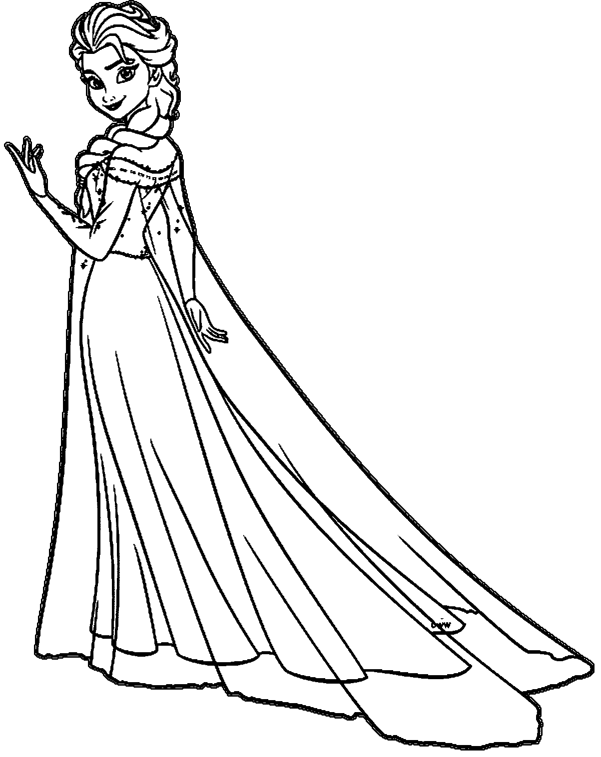 Elsa Coloring Pages   Coloring Home