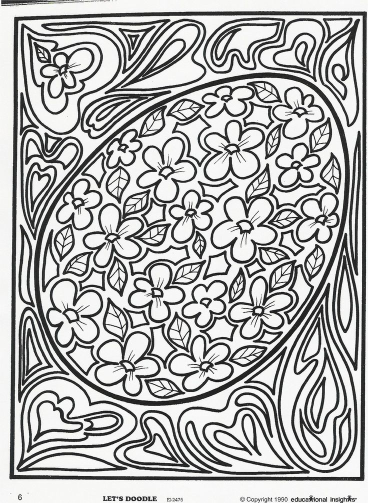 Doodle coloring pages to download and print for free