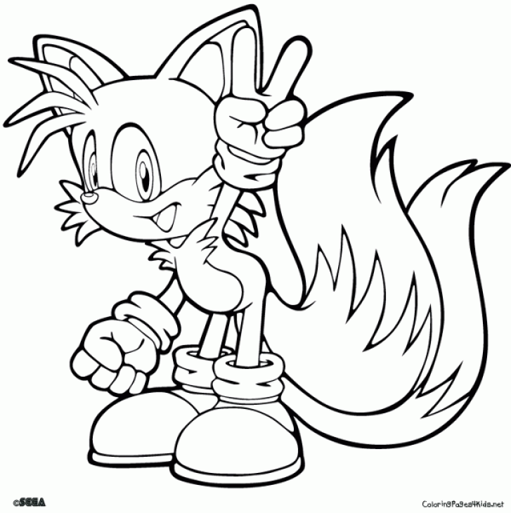Manual Free Coloring Pages Of Classic Tails, Proficiency Sonic And