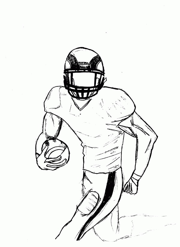 Free Football Players Coloring Pages - Coloring Home